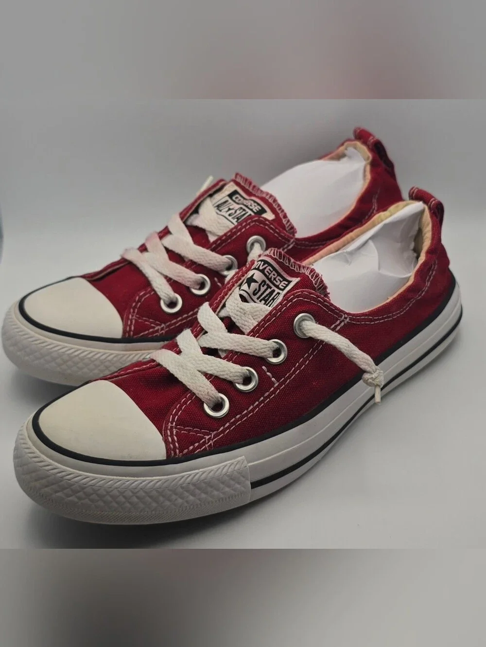 Converse Kids Low Top Canvas Sneaker - Burgundy